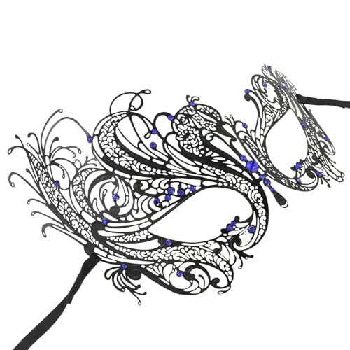 Image of Coddsmz Couples Masquerade Mardi Gras Christmas Venetian Cosplay Costume Halloween Party Mask Set