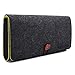 Produktbild NIDOO Filz Tragetasche für Nintendo Switch, 5 Spielkarten, Joy Con Griff, Travel Tasche Case Hülle Kompatibel mit andere 5 Zoll PSP, Handheld-Spielekonsole, PlayStation Portable, Dunkelgrau