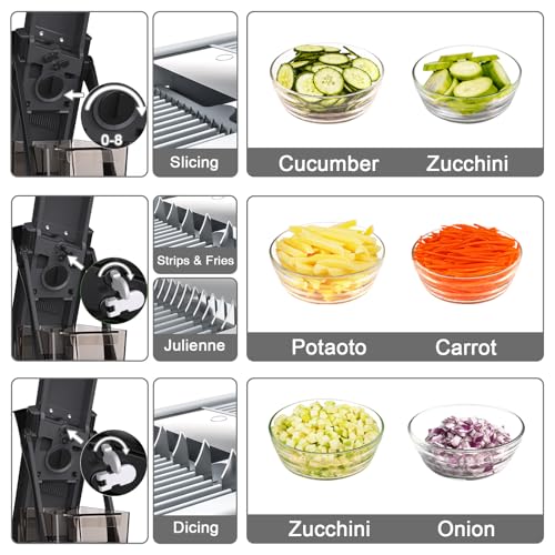 Mandoline Jonscook sûre pour couper les légumes sans risque de coupure - 4
