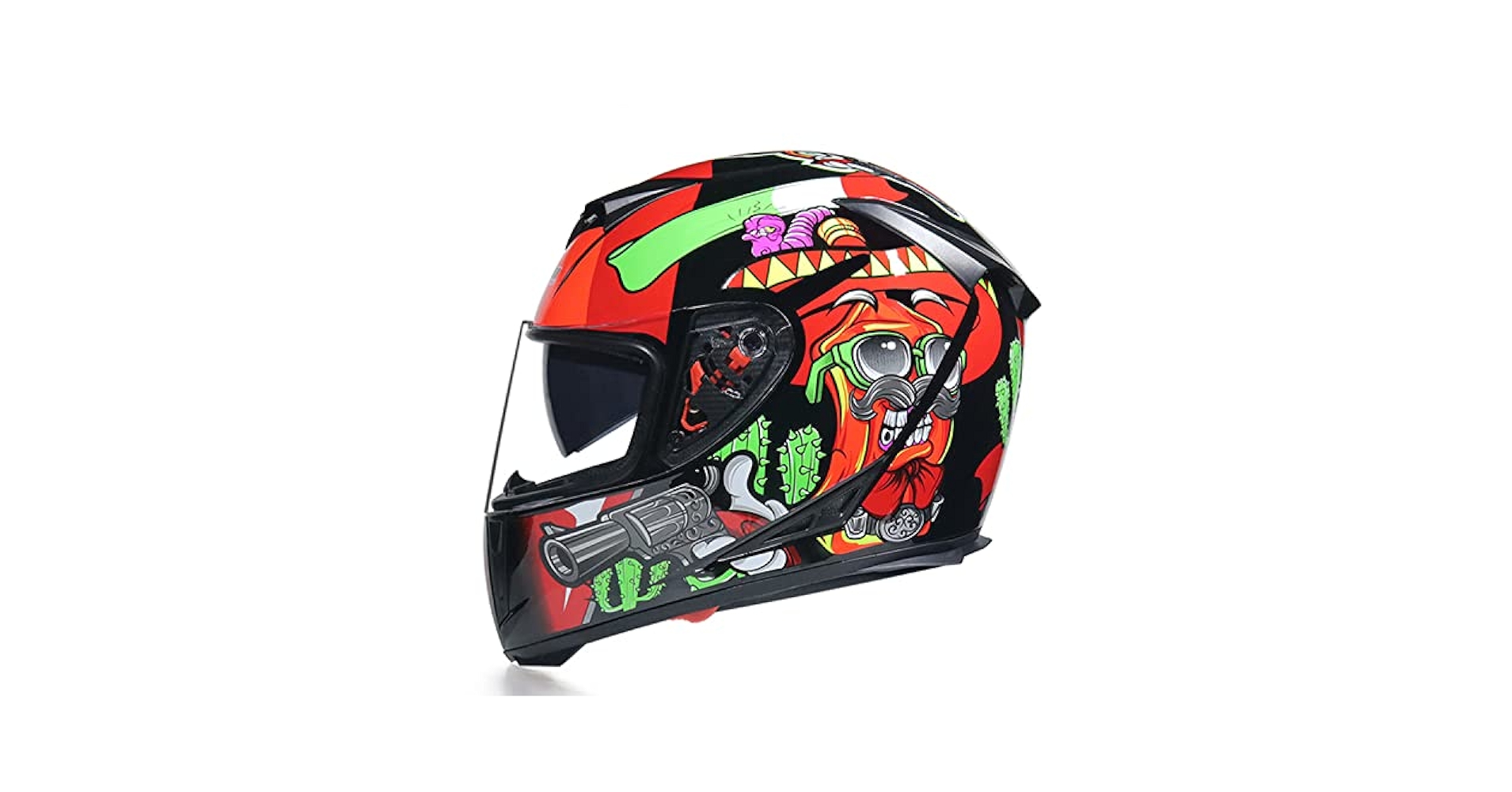 Amazon.com: CFZWJ Unisex with Visor Full Face Integrated