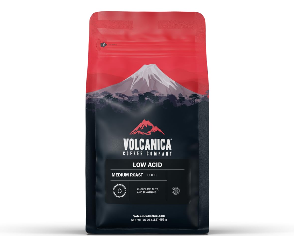 Volcanica Gourmet Coffee Low Acid Coffee 16oz Ground