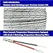 Industrial Thermocouple Probe K Type/E Type Temperature Sensor Needle Wire 0-600℃ 1Pcs(K-type-5m)