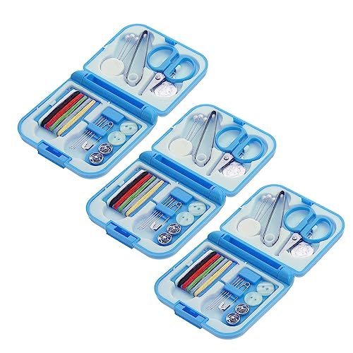 Housoutil Professional Sewing Tools Kit Boxes Threader Needle Cutter Tailoring Tools for Beginners Travelers and Grandmothers