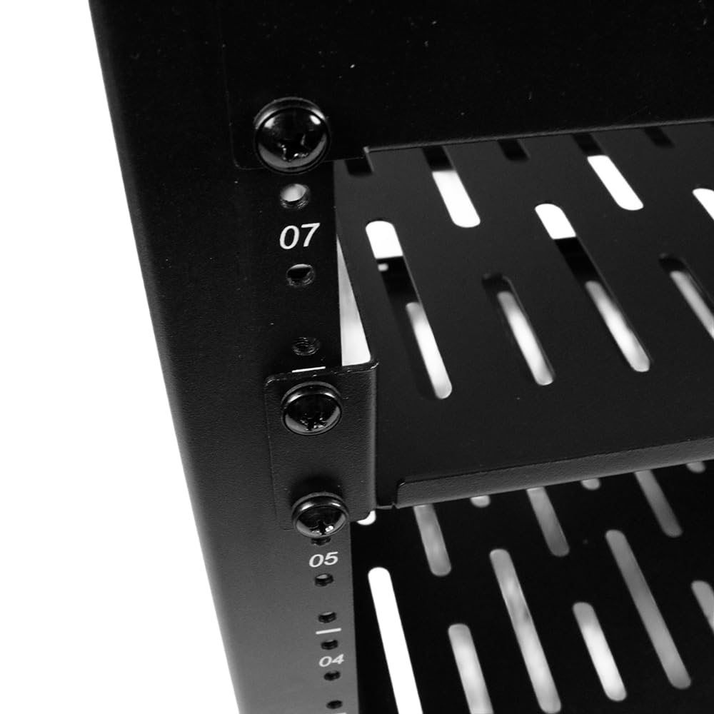 Royal Racks - Estante de red de marco abierto para montaje en pared, acceso con bisagras para servidores, interruptores y paneles de conexión (8U)