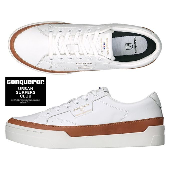 Amazon | [コンカラー] カジュアルシューズ チェスター ホワイト