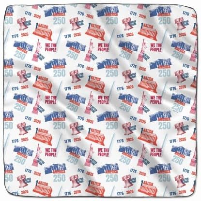 CafePress America250: Monuments Pattern Scarf