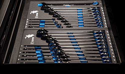 Image of Capri Tools Combination Wrench Set with The Mechanic's Tray, SAE 1 /4 to 1-inch, 13-Piece