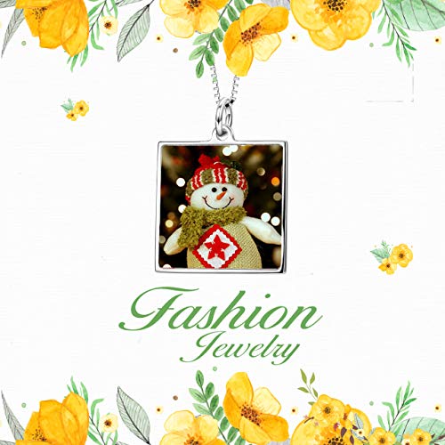 LONAGO Full Color Photo Picture Personalized Necklace Custom Etched Dog Tag Image Pendant with Message Name4