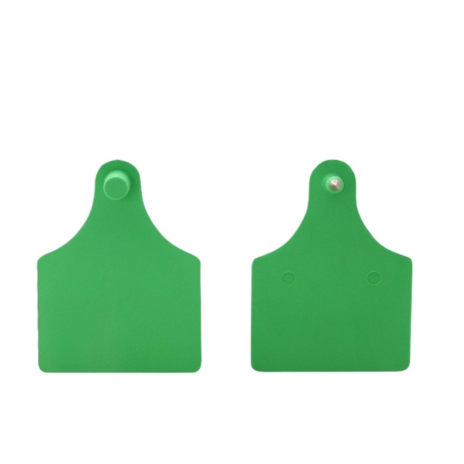 Set di 50/100 marcatori per orecchie con doppia marcatura per bovini, fattoria di animali sigillati, identificativi veterinari, cervi e cavalli, per la fattoria (verde, 50 set)