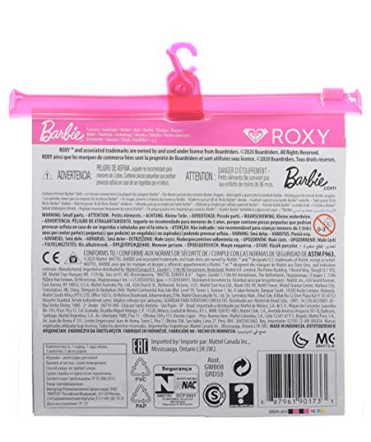 Barbie GRD59 - Moden für die Barbie-Puppe: Roxy Modeset mit Pulli und Kurzehose und 7 Zubehörteilen, Spielzeug ab 3 Jahren – Bild 4
