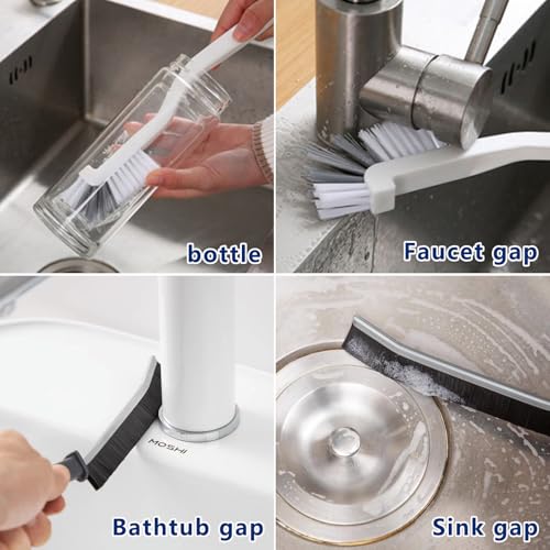 CRAFNEW Crevice Cleaning Brush Set, Hard Bristle Gap Cleaner Brushes,11Pcs - Image 2