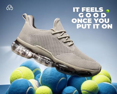 Image of Men's Air Running Shoes Non Slip Workout Casual Sport Shoes for Men Basketball Sneakers Fashion Tennis Sport Fitness Cross Trainers