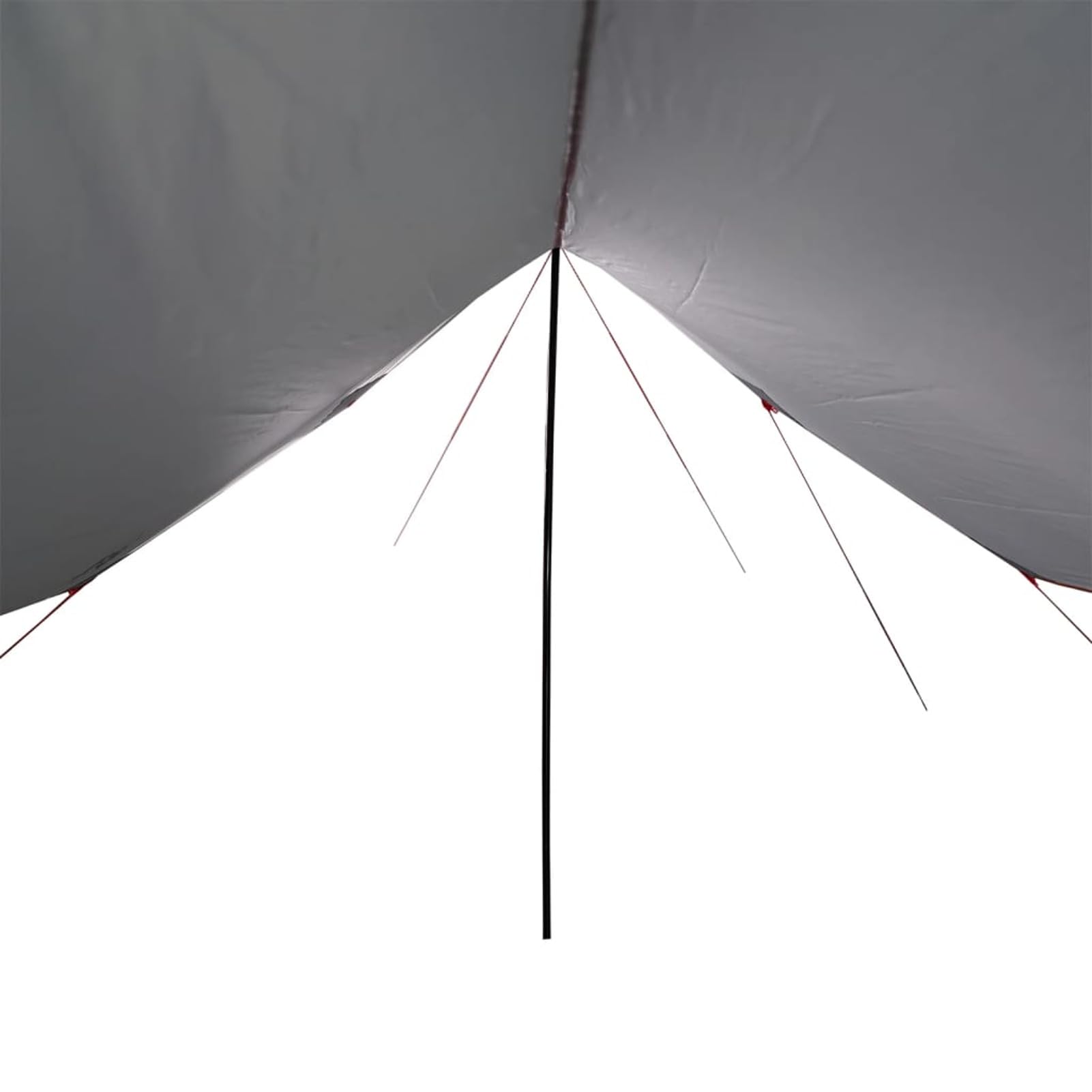 IKAYAA Toldo Camping Impermeable Lona Camping Toldo Camping con Palos Toldo Camper Toldos para Tienda Hamaca Acampada Refugio Al Aire Libre Gris y Naranja 460 x 305 x 210 cm Type-4