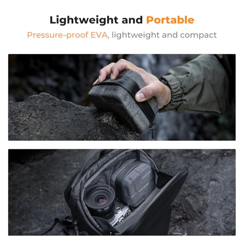 Image of K&F Concept 10 in 1 Lens Filter Case, Hard Shell Camera Filter Pouch Up to 82mm with Hand Strap, Waterproof Camera Lens Filter Storage Wallet for ND UV CPL Filter Pouch