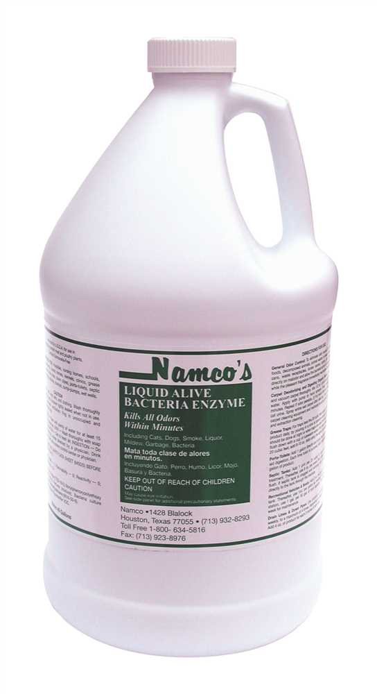 Namco 4116 Liquid Alive Bacteria Enzyme Treatment Cleaner