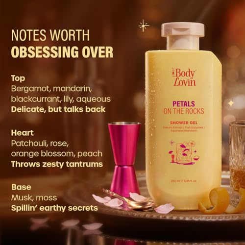 Image of Plum BodyLovin' Petals On The Rocks Shower Gel | Renewing & Reviving Body Wash | Bergamot, Mandarin & Patchouli | Citrus Floral Fragrance | 250 ml