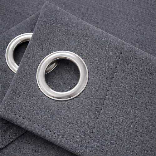 Image of Blackout Curtains for Bedroom Pack of 2 - Grey 8 Feet Long, 4.5 Ft Wide, Thermal Insulated Room Darkening Curtains, Light Blocking, Noise Reducing & Energy Saving Drapes (8 x 4.5 Ft)