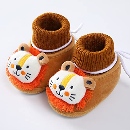Winter Children Infants Toddler Shoes Boys and Girls Floor Shoes Non Slip Plush Warm Slip On Girls Bowling Shoes Size 32