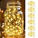 Btfarm 6 Stück LED Lichterkette mit Batterie Klein, 2M 20LED Mini Lichterkette Batteriebetrieben, Wasserdicht Lichterkette Draht mit Knopfzelle für Weihnachten Hochzeit Party Innen Deko, WarmWeiß
