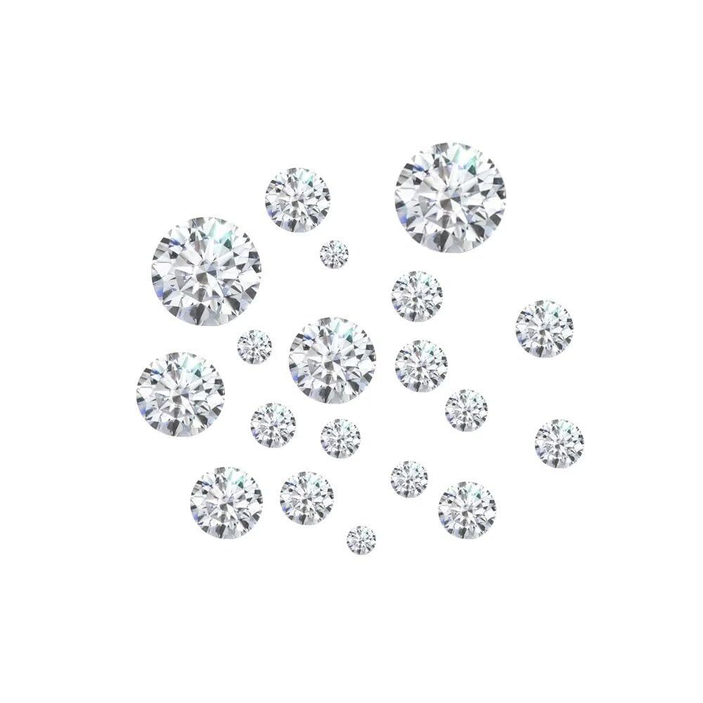 125 diamants moissanite de 1,2 mm, 125PCS 1.2mm, Gemme, Astralite