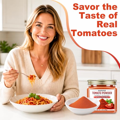 Image of 13OZ Dried Tomato Seasoning Powder, 100% Pure Tomato Powder with Umami Flavor, Premium Tomato for Cooking, Soup, Sauce & Pasta, Vegan, Gluten Free