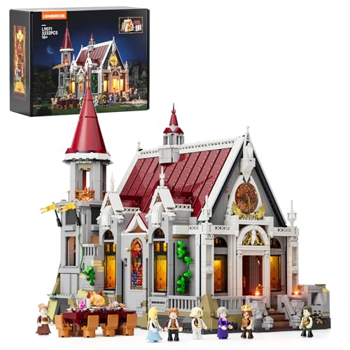 Medieval Castle Banquet Hall Lighting Building Bricks Set - Middl...