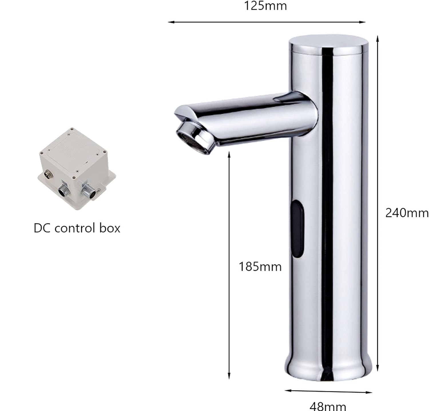 Qawachh Automatic Sensor Faucet Touchless Bathroom Faucet Matte Finish for Luxury Look 3