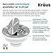 KRAUS Bellucci 32” in. Undermount Workstation Granite Kitchen Sink in Metallic Black with Accessories, KGUW2-33MBL