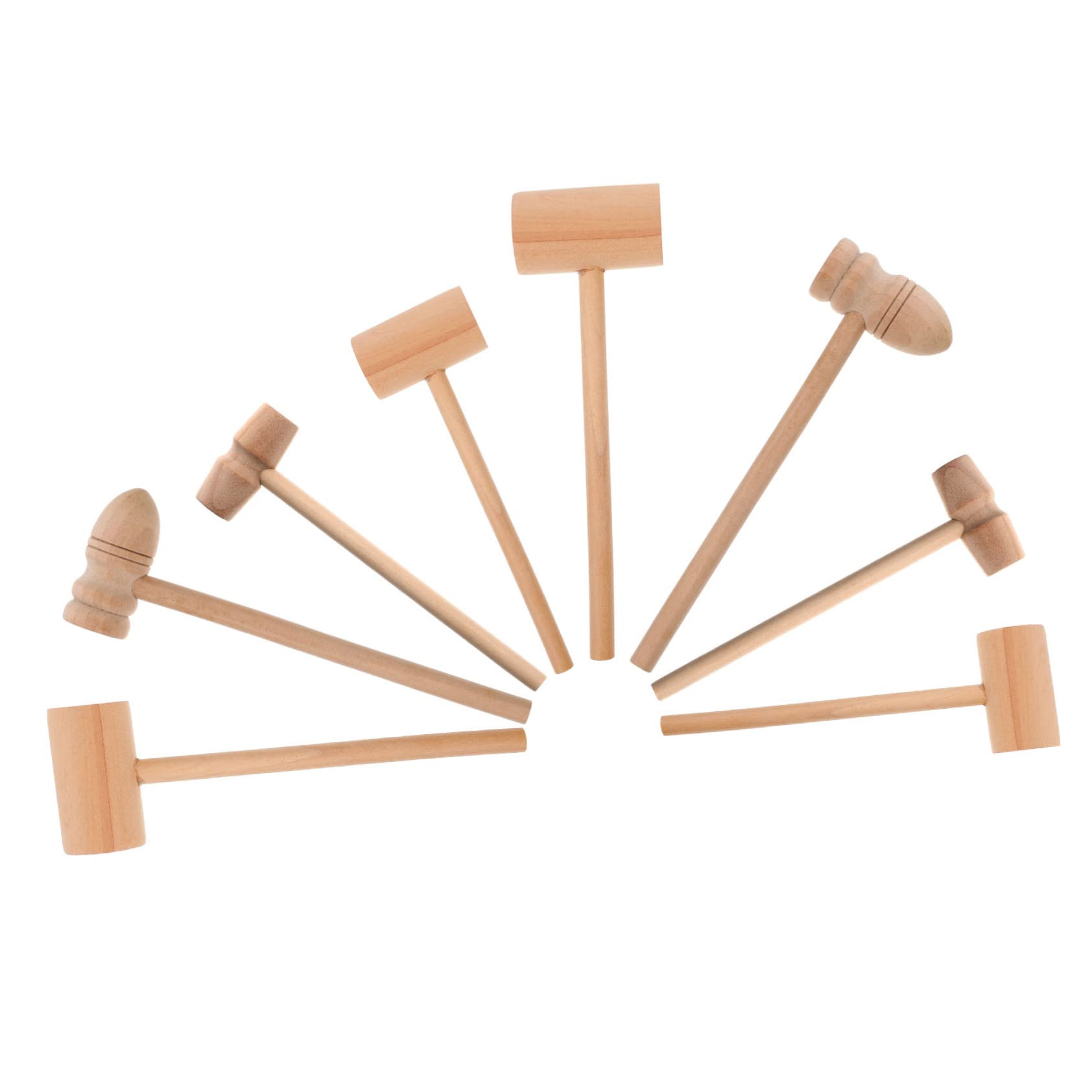 Gogogmee Wooden Hammer Egg Hammer Tool for Multifunctional Wood Mallet for Easter Egg Cracking Meat Tenderizing and Crafts