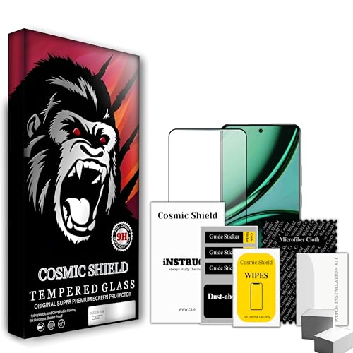 Image of Military-Grade Gorilla Tempered Glass Screen Protector for REALME P1 / 12+ / NARZO 70 / NARZO 70 PRO (High Clarity) Full Screen Coverage, Scratch & Shockproof with Easy Installation Kit