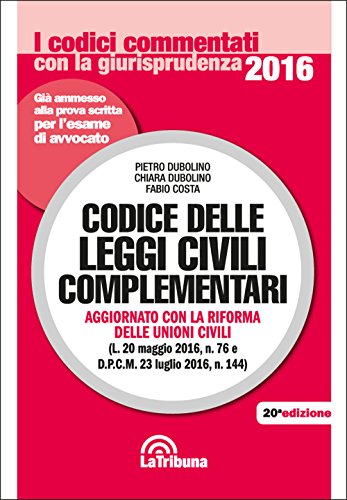 Codice delle leggi civili complementari Codice delle leggi civili complementari
