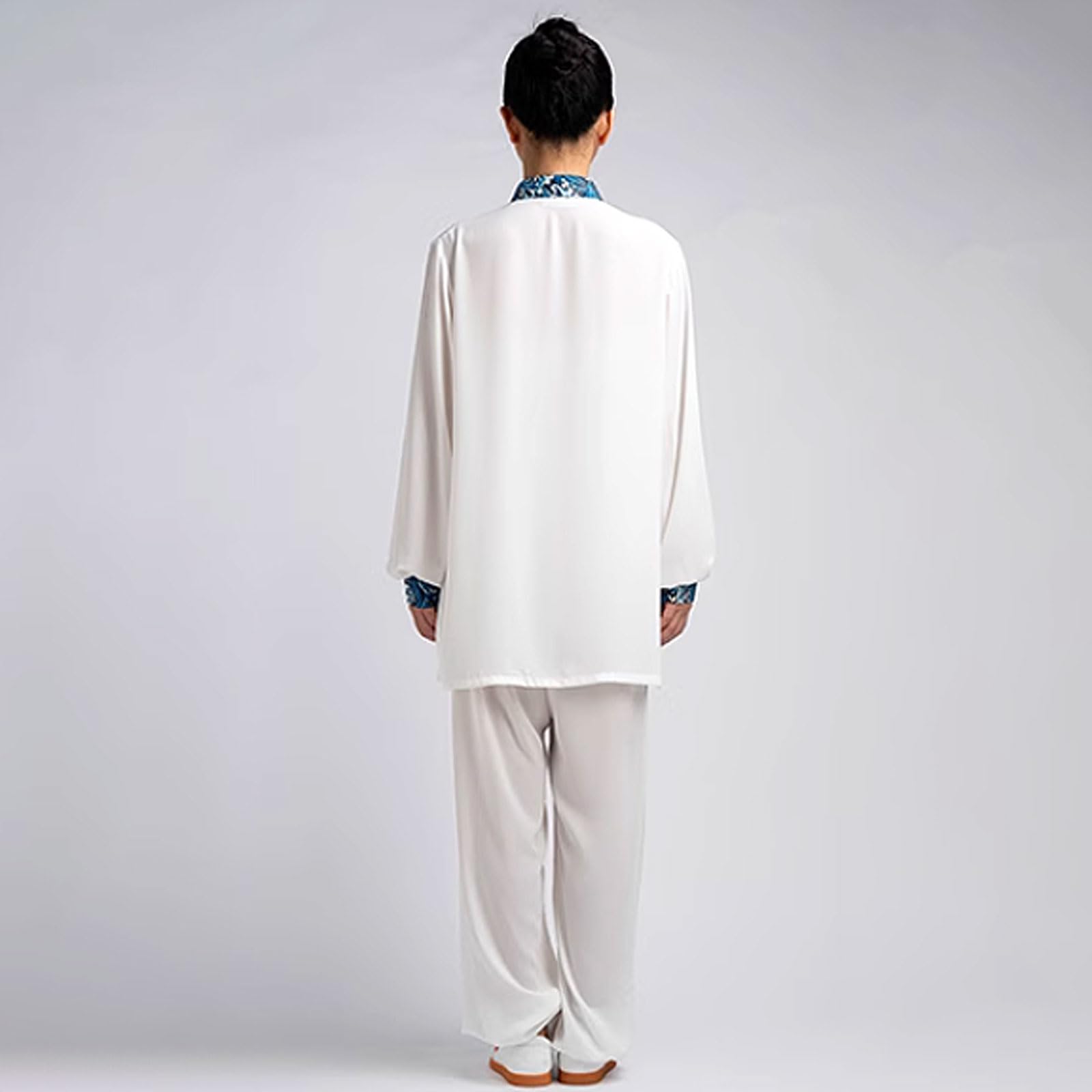 Chinesische Kampfkunst Training Kleidung,Herren Kungfu Tang Anzug,Damen Tai Chi Trainingsanzug,Wing Chun Taichi Uniform,Unisex,Atmungsaktiv,geschmeidig,für Meditation und Qigong