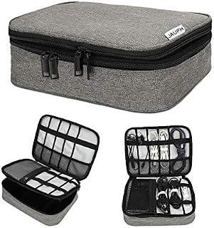 Travel Universal Cable Cord Electronic Organizer Bag - Portable Tech Gear Phone Accessories