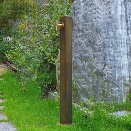 Grifo de columna de agua de jardín de acero inoxidable vertical 6