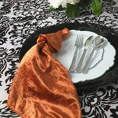 Servilletas de Tela Velvet CVL Terracotta 20"x20" Pack 10 miniatura 1