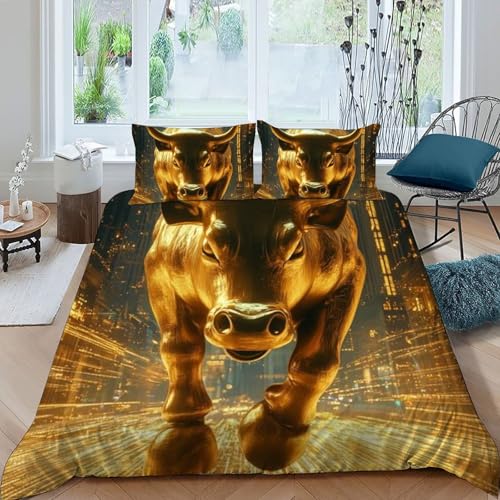 Taies d'oreiller et housse de couette Animaux Land motif 3D - 3