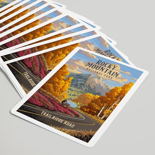 Baraja de poker Lantern Press Rocky Mountain 52 cartas miniatura 5