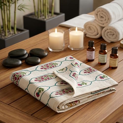 Image of Mafatlal Madhuban Luxury Bath Cotton Towel (147x76 cm) | 250 GSM | Soft, Durable, Quick Dry & Lightweight | Savvy Red