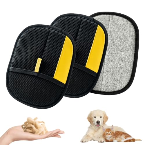 VHV 2pcs Gants de Toilettage Double Face Antistatiques 2026 Réutilisables