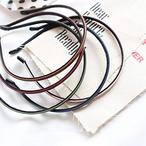 Kydely,Cute Solid Simple Leather Covered Party Headband Hair Bows Hair Loop Clasp Glitter Hairbands For Women And Girls #TOP5