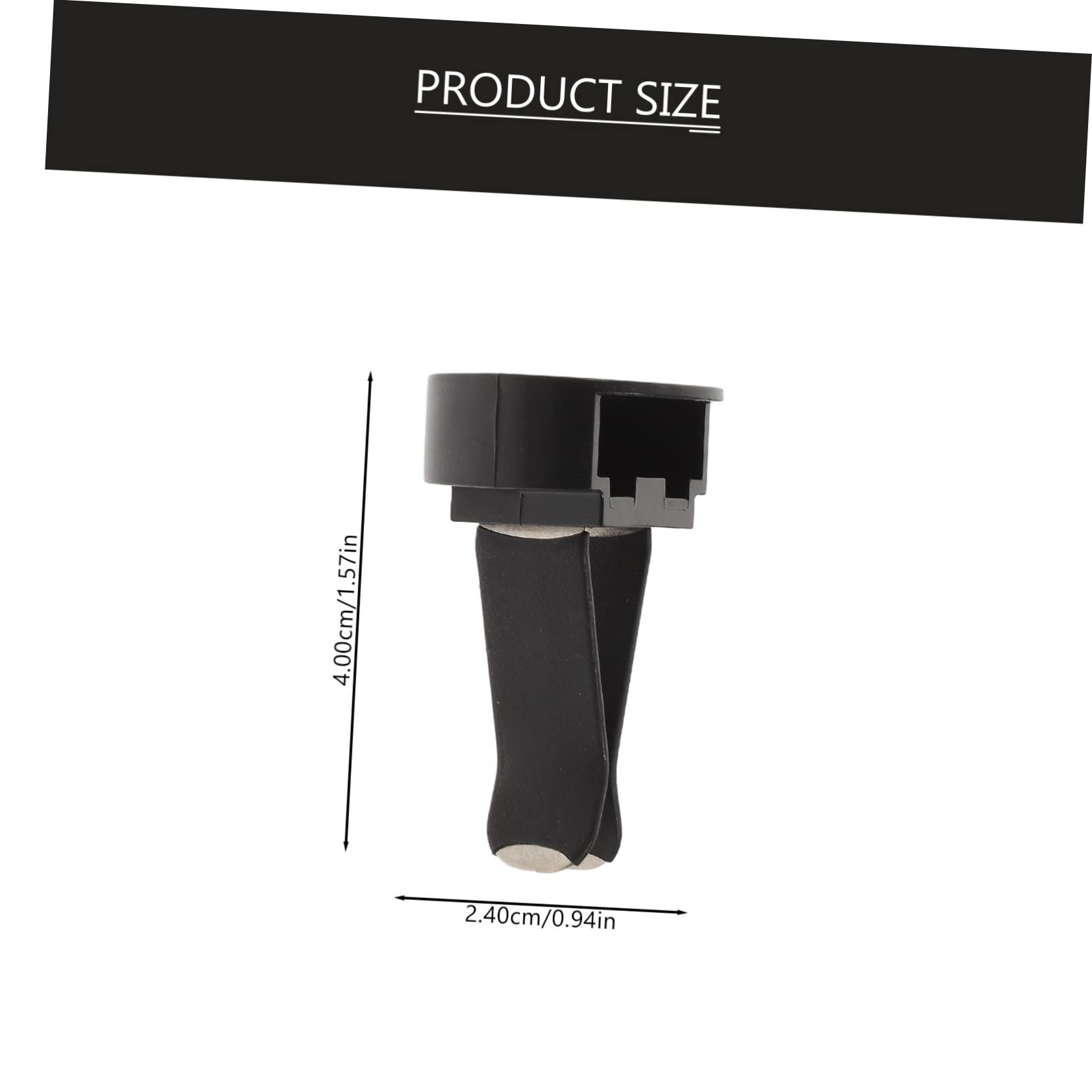 Sosoport Clip de Ventilation Voiture en Métal et Plastique Noir, Désodorisant à Clip pour Grille d'Aération, Installation Facile, Usage Longue Durée, Pack de 100 Pièces pour Décoration Auto