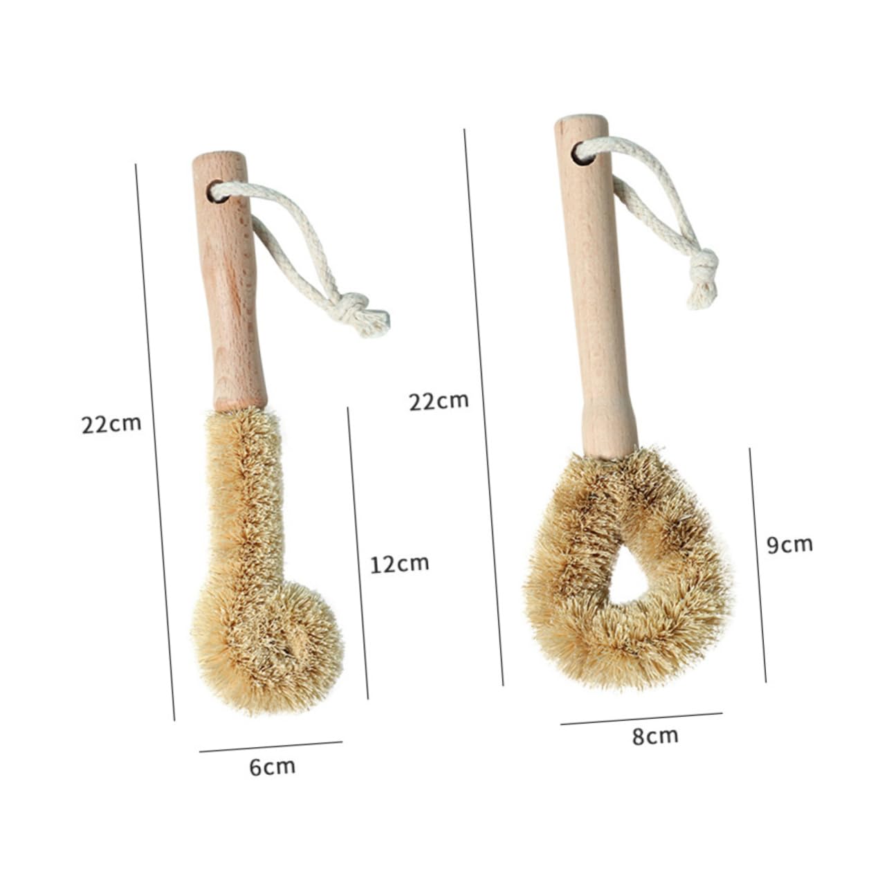 MOLUCKFU 2pcs Dish Brush Scraper Set Pot Pan Scrub Brush for Kitchen Water Bottle Cleaning Tools