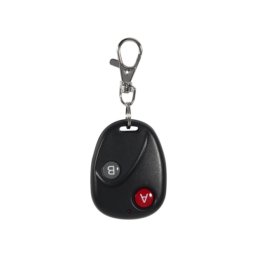 Télécommande de Garage Universelle étanche, clé de Télécommande émetteur de Porte de Garage sans Fil 433 MHz Plastique Noir 2 Clés