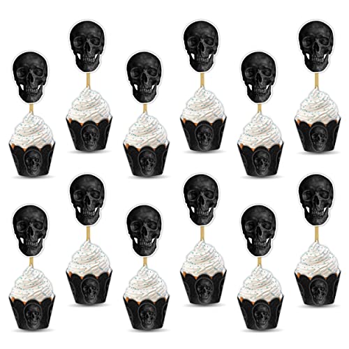 Cupcake Wrapper Skull Seyal pour sublimer des caissettes de cuisson ternies