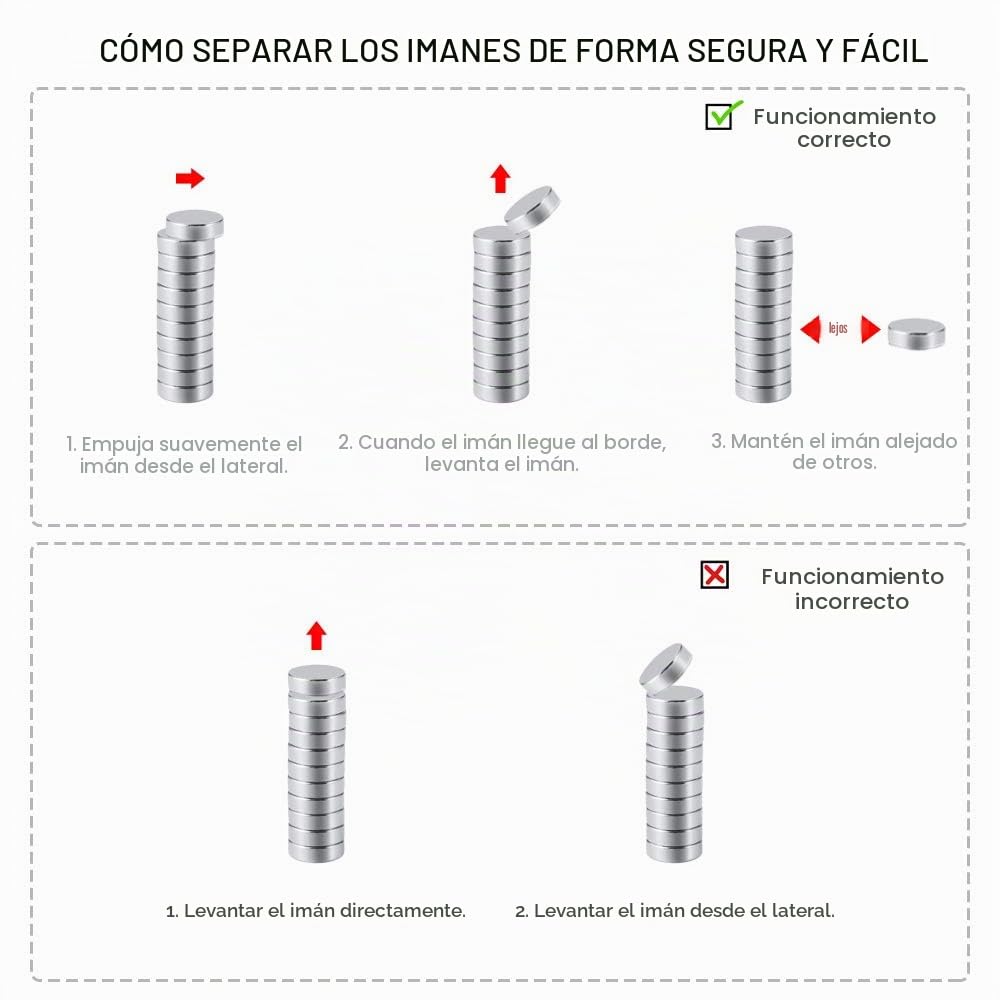 Imanes Nevera 60 piezas, Imanes Redondos 10 x 3mm para Refrigerador con Caja de Almacenamiento