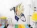 Vinilo de Pared Tamaño Real Dragon Ball Super Vegeta Super Saiyan Producto Oficial | 104x130 cm |Vinilo para Paredes | Producto Original | Vinilo Adhesivo | Mural | Decoración Hogar | DBS
