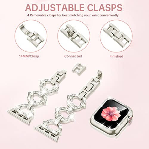 Image of Mesime Bling Jewelry Band Compatible with Apple Watch Bands for Women