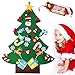 GeeRic Árbol de Navidad, Decoraciones navideñas DIY Window Showcase Decoraciones navideñas, Árbol de Navidad Fieltro DIY Juguete de Navidad para niños Casa Pared
