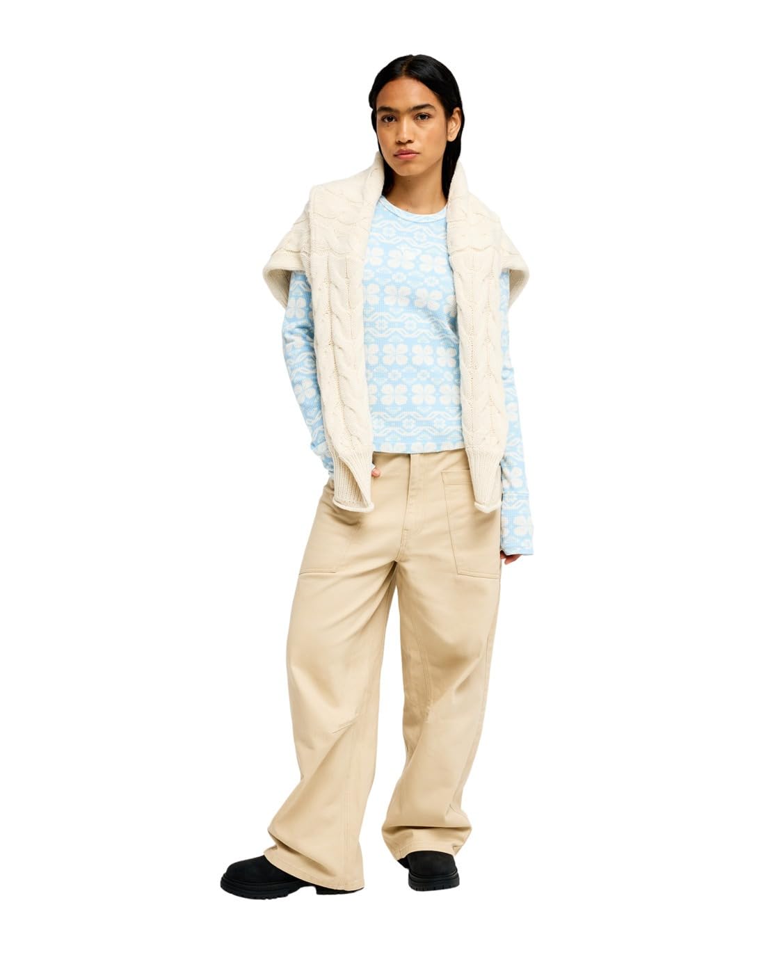 Roxy Snowflake Jam - Langärmliges Oberteil - Frauen - XS - Blau.