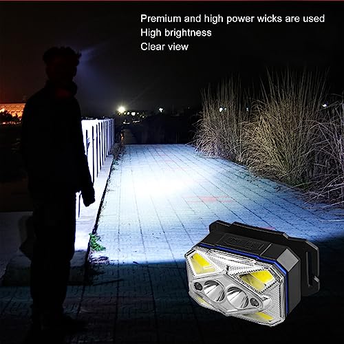 Linterna frontal Chrees para pesca nocturna y correr con sensor manos libres 3